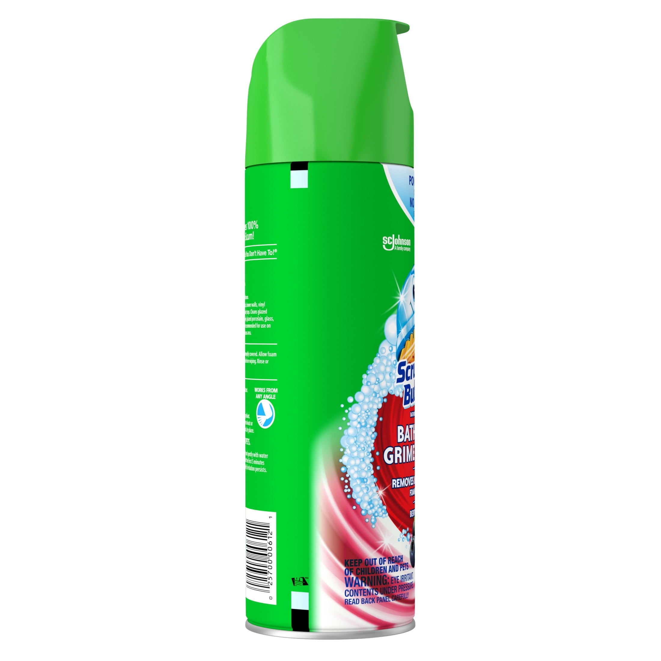 Scrubbing Bubbles Disinfectant Bathroom Shower & Tub Cleaner Grime Fighter Aerosol Spray - Berry Burst, 20oz