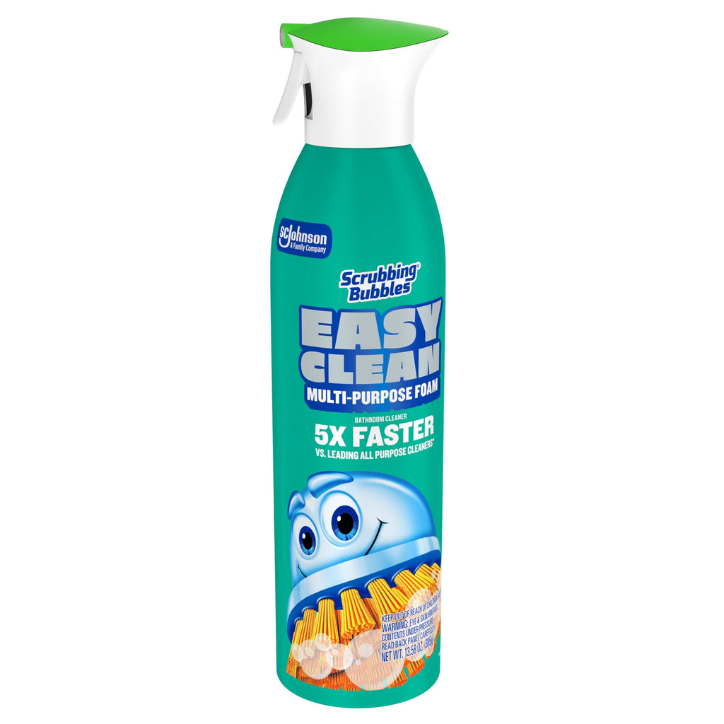Scrubbing Bubbles Easy Clean Multi-Purpose Bathroom Shower & Tub Cleaner and All-Purpose Cleaner - Aerosol Spray, 13.58 oz