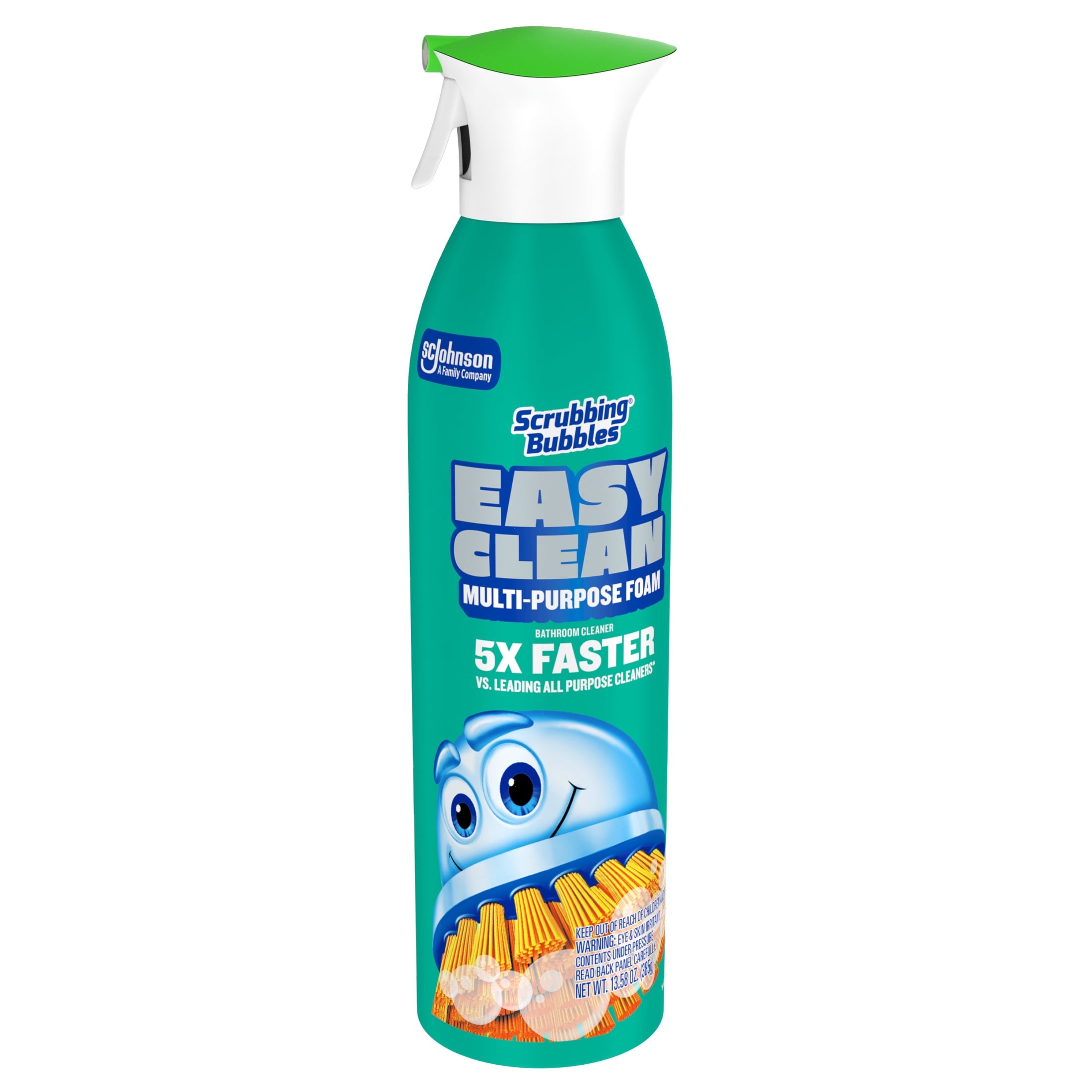 Scrubbing Bubbles Easy Clean Multi-Purpose Bathroom Shower & Tub Cleaner and All-Purpose Cleaner - Aerosol Spray, 13.58 oz