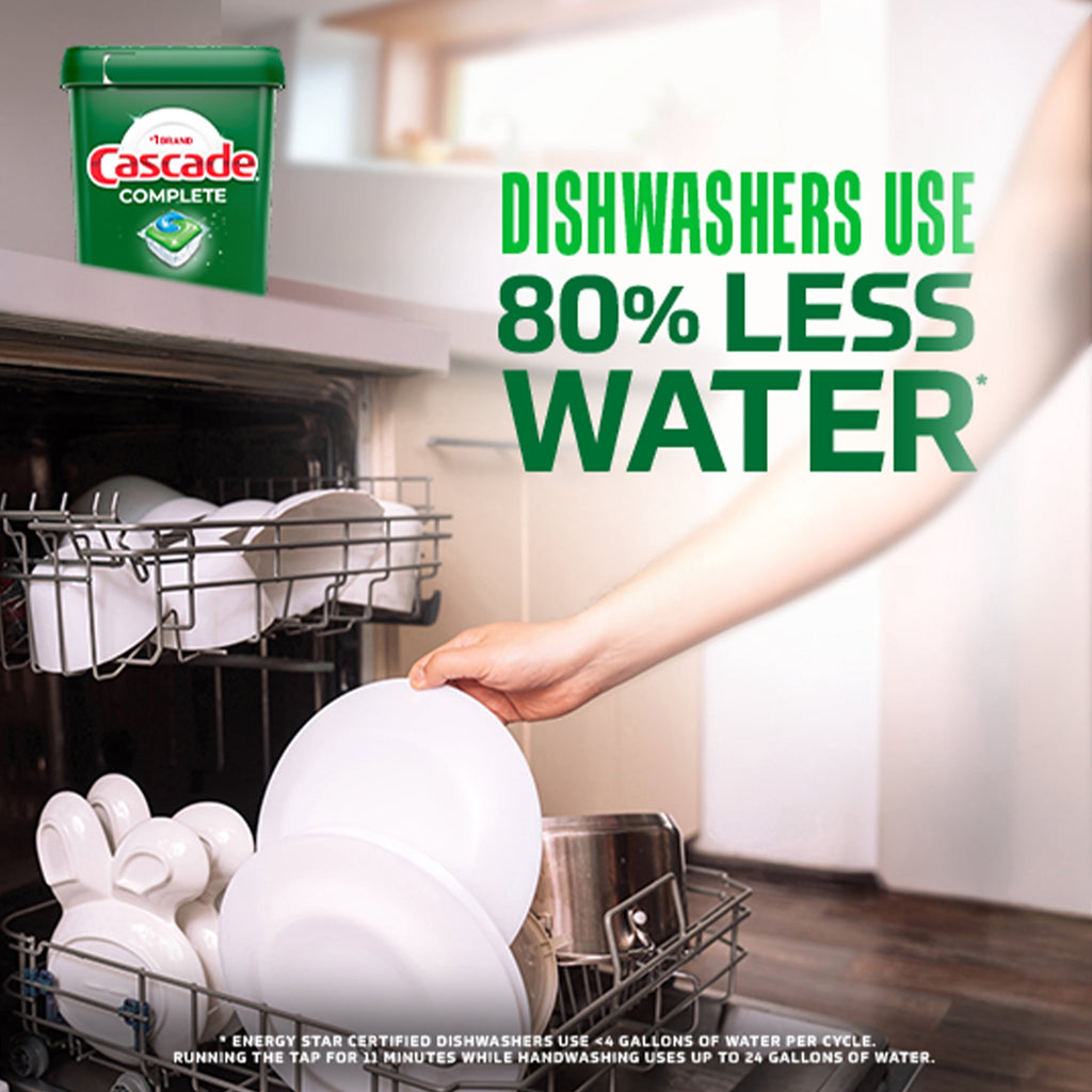 Cascade Complete Action Pacs - Dishwasher Detergent, Lemon, 16 Count