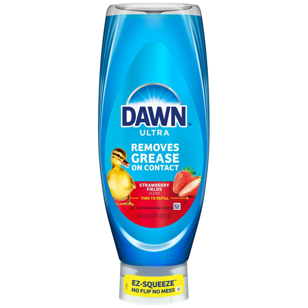 Dawn Ultra - EZ Squeeze Dish Soap, Dishwashing Liquid, Strawberry Fields, 22oz