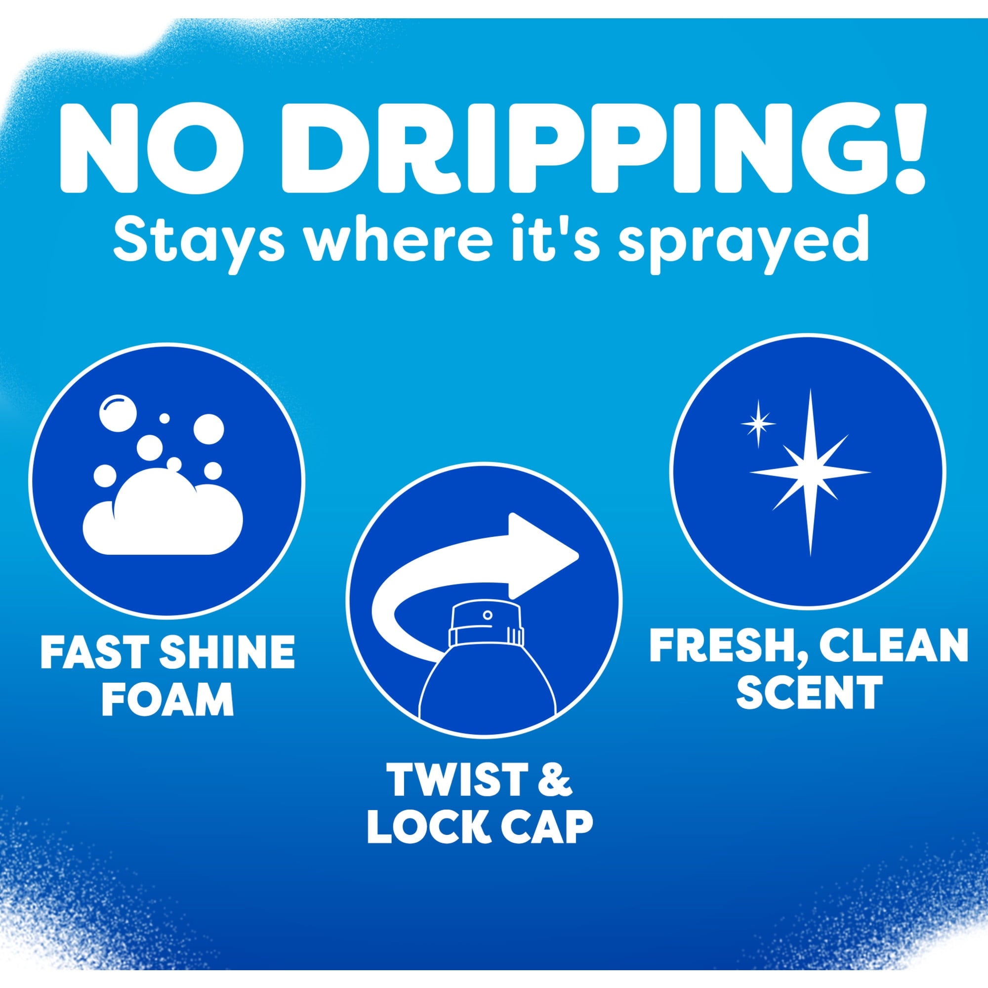 Windex Fast Shine Foam Glass - Window, and Mirror All-Purpose Cleaner, No-Drip Aerosol Cleaning Spray, 19 oz