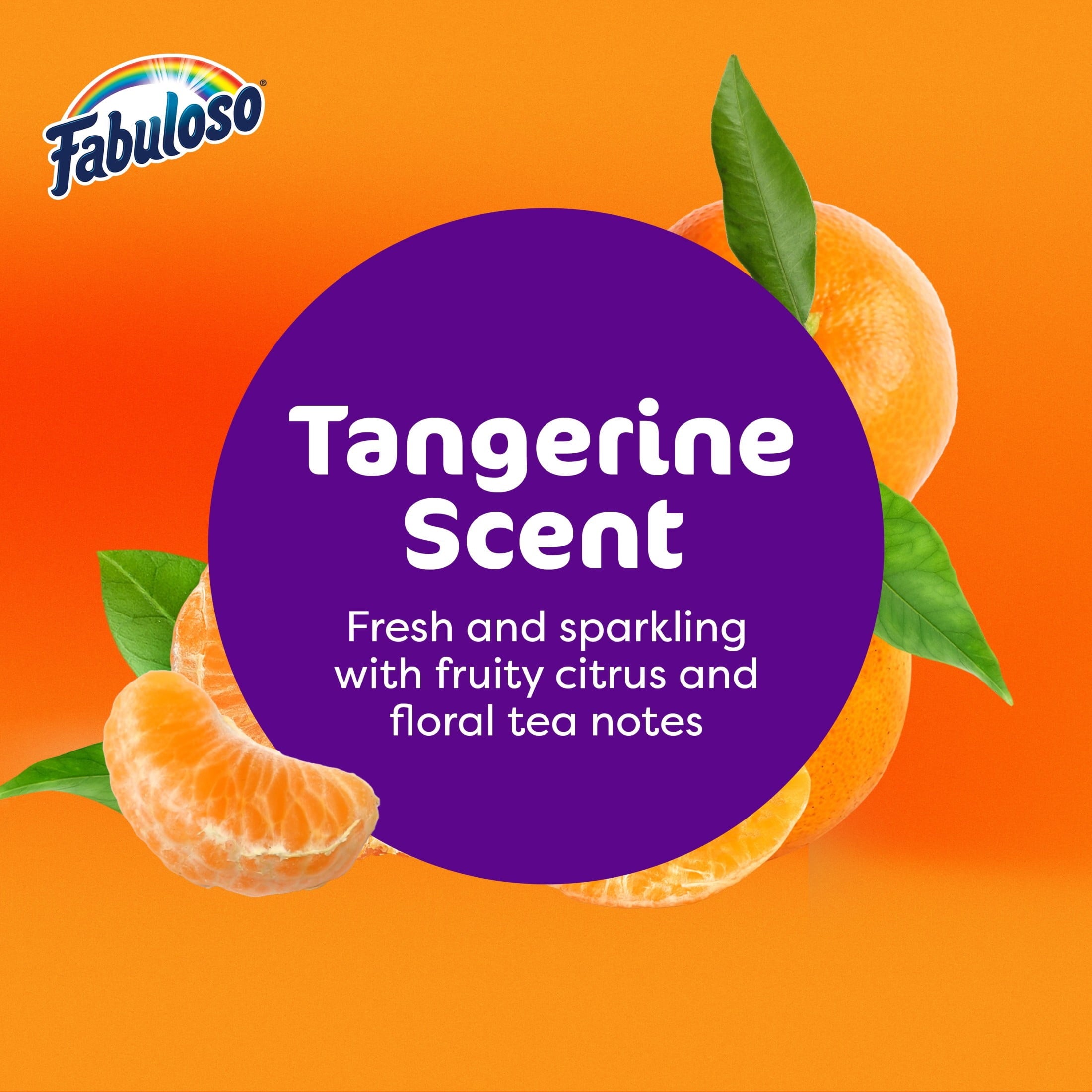 Fabuloso 2X Multi-Purpose Cleaner - No Rinse Floor Cleaner, Tangerine Scent, 56 fl oz