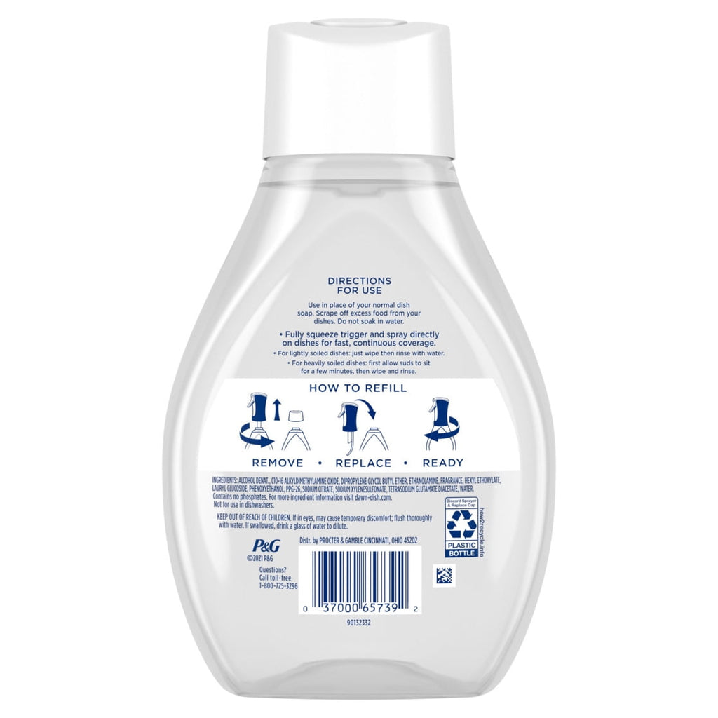Dawn Powerwash Spray - Dish Soap, Dishwashing Liquid, Free & Clear, 1 Starter Kit, 16 Fl Oz - 3-Pack