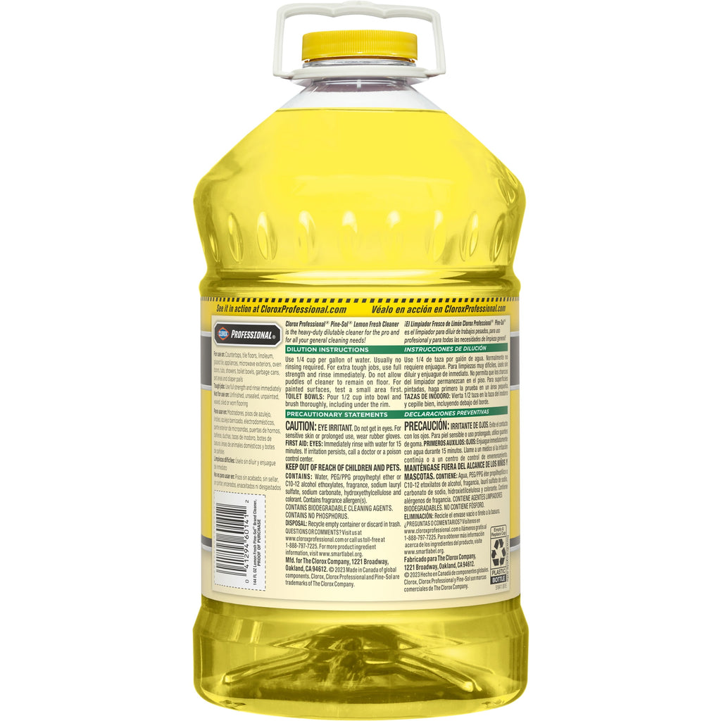 Clorox Professional Pine-Sol Multi-Surface Cleaner Lemon Fresh 144 fl oz