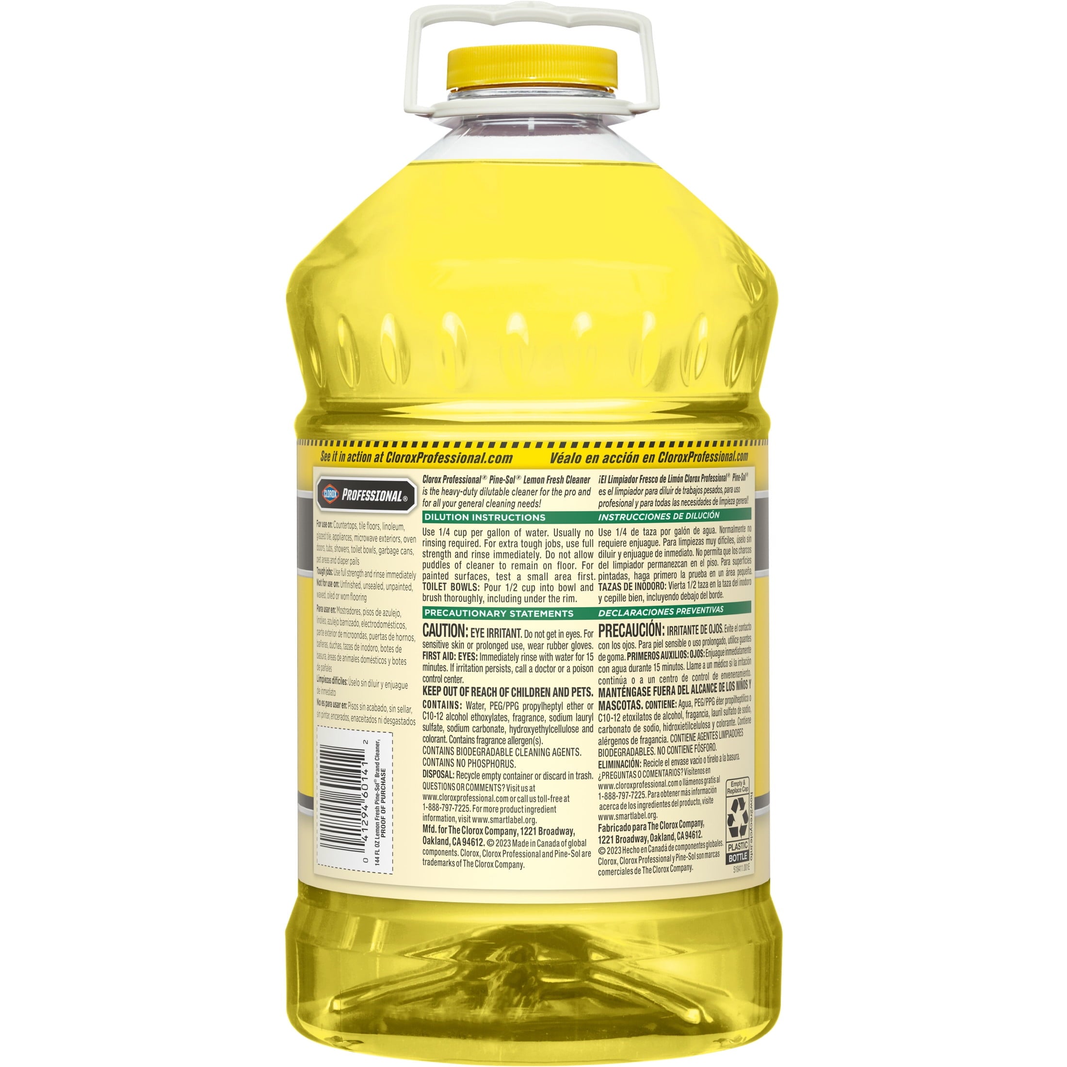 Clorox Professional Pine-Sol Multi-Surface Cleaner Lemon Fresh 144 fl oz