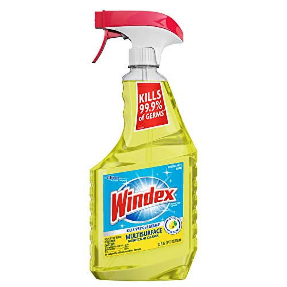 Windex Multi-Surface Cleaner and Disinfectant Spray Bottle - Scent, Citrus Fresh, 23 oz, 2 Pack