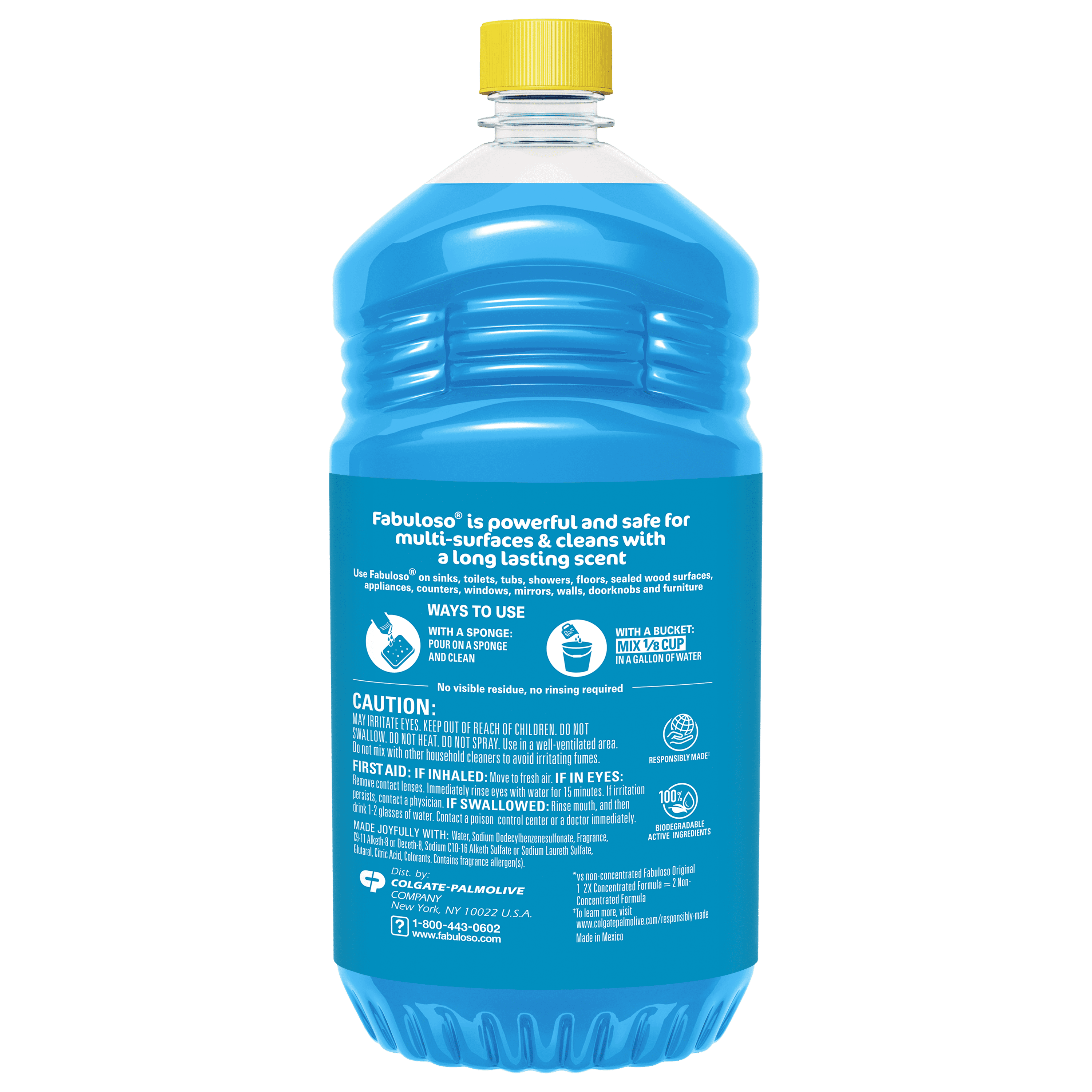 Fabuloso Multi-Purpose Cleaner & Floor Cleaner 2x Concentrated - Tropical Spring - 56 fl oz
