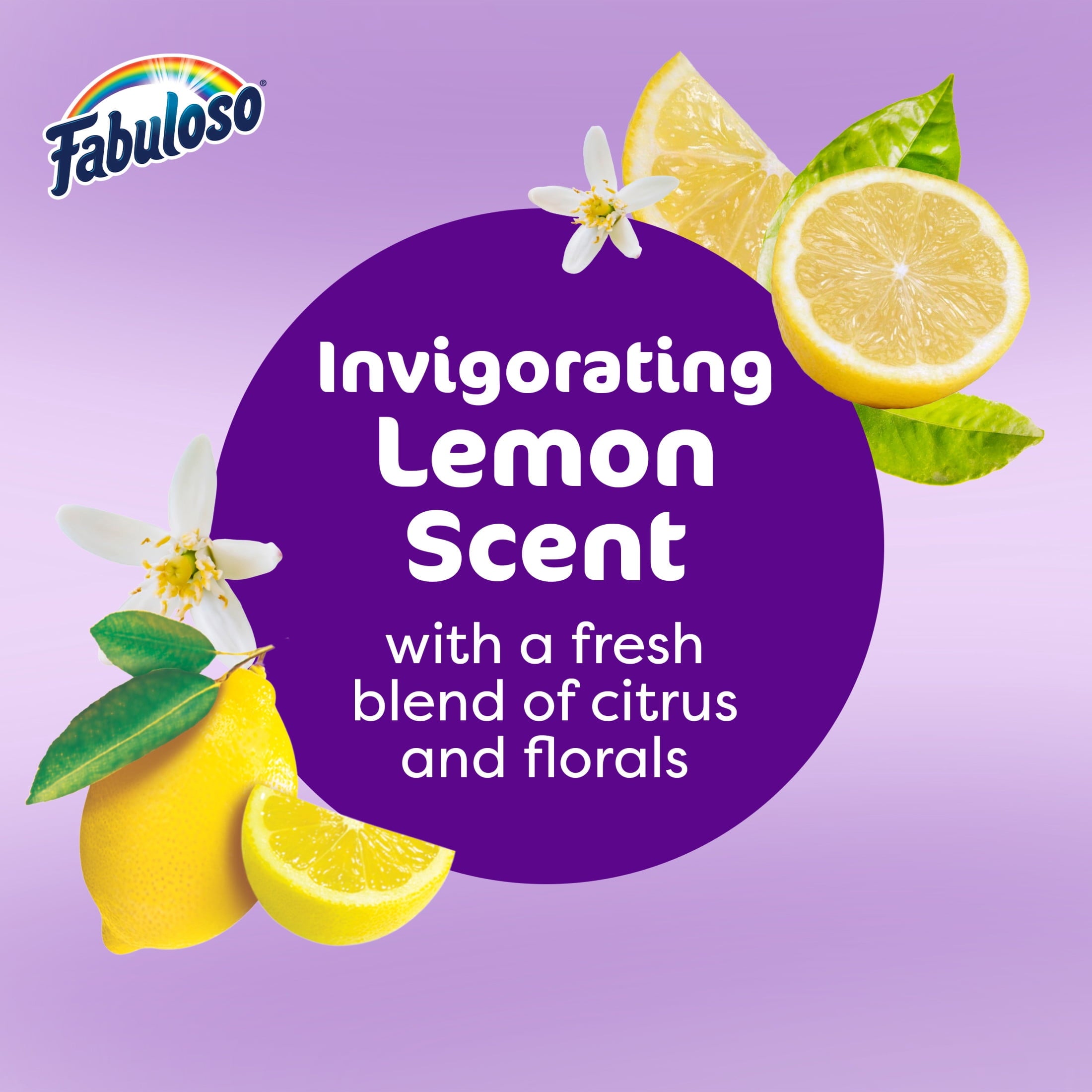 Fabuloso 2X Multi-Purpose Cleaner - No Rinse Floor Cleaner, Refreshing Lemon Scent, 56 fl oz