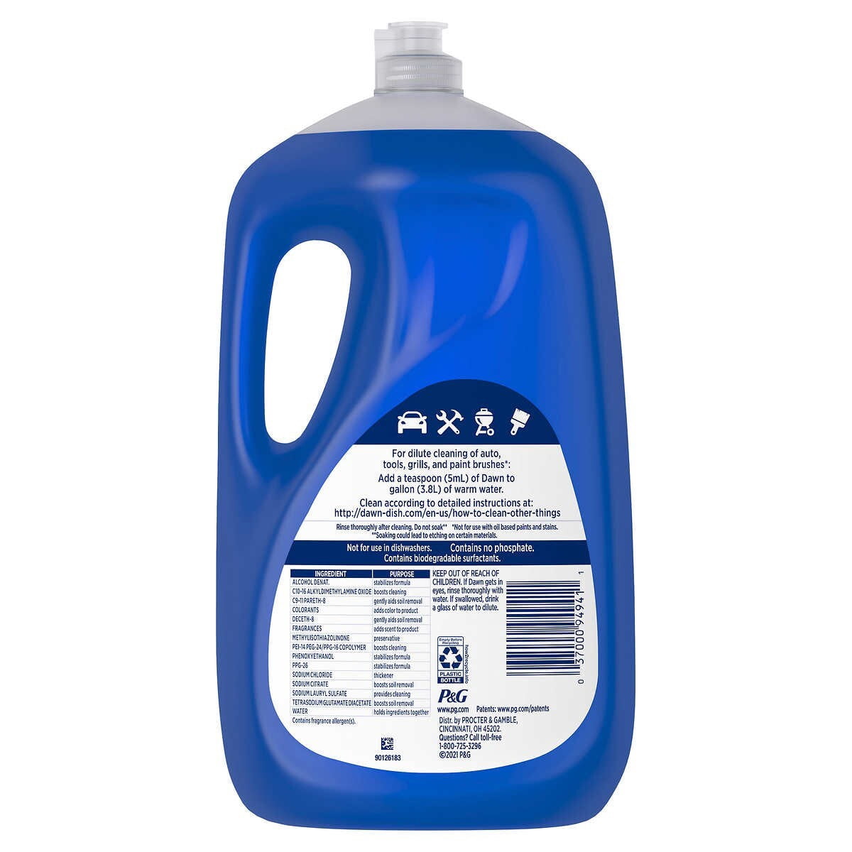 Dawn Platinum Advanced Power Liquid Dish Soap 90 fl oz