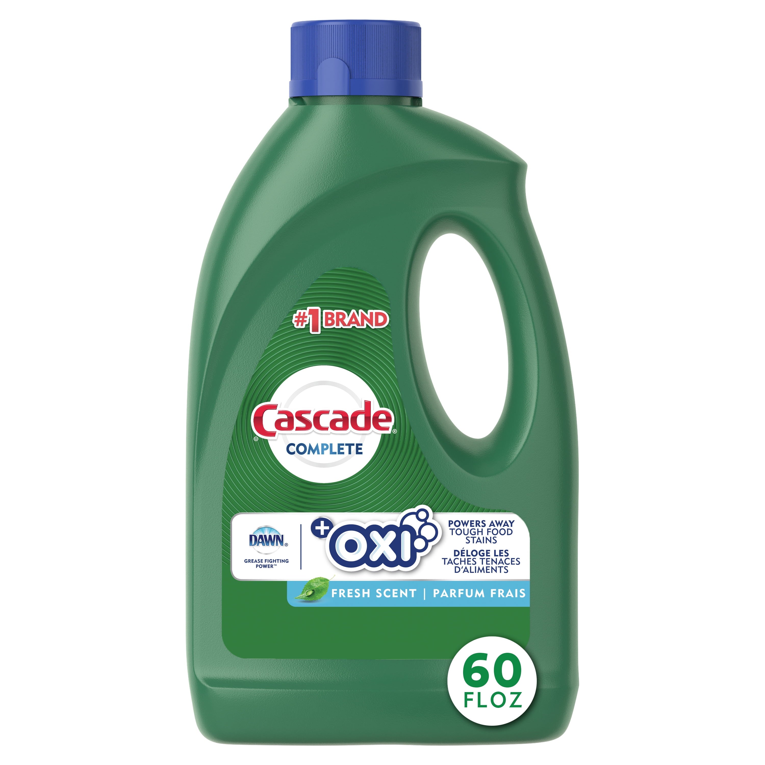 Cascade Complete Gel + Oxi - Dishwasher Detergent, 60 fl oz