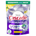 Cascade Platinum Plus Dishwasher Pods - Dish Detergent ActionPacs, Clean Lemon, 21 Count