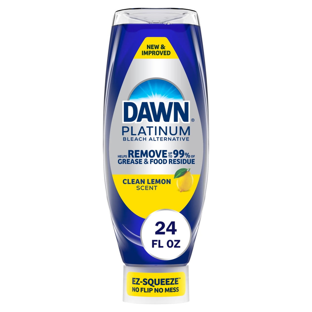 Dawn Platinum EZ Squueze Dish Soap Bleach Alternative Clean Lemon