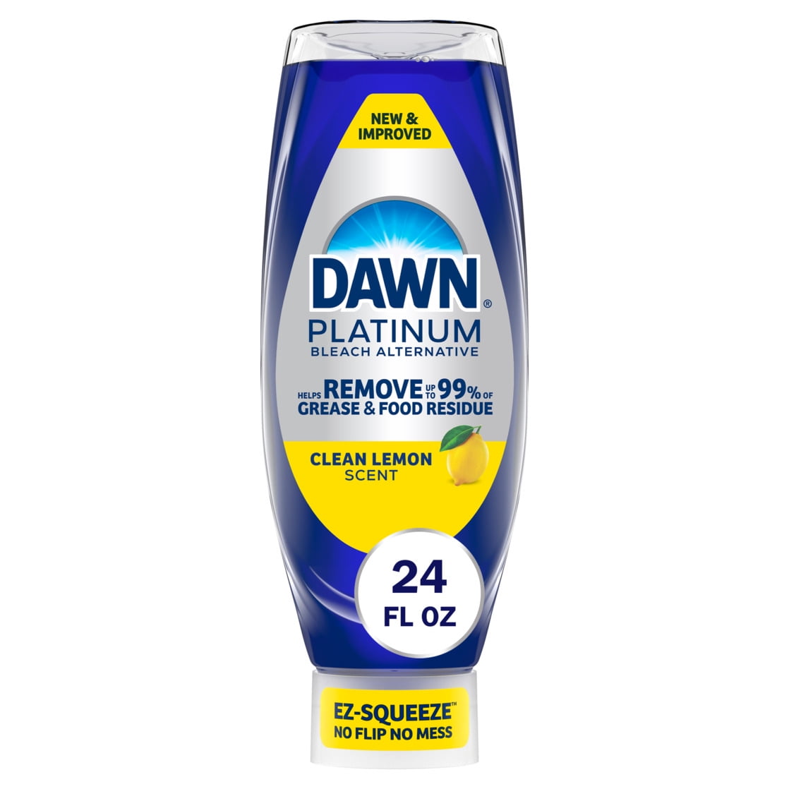 Dawn Platinum EZ Squueze Dish Soap Bleach Alternative Clean Lemon