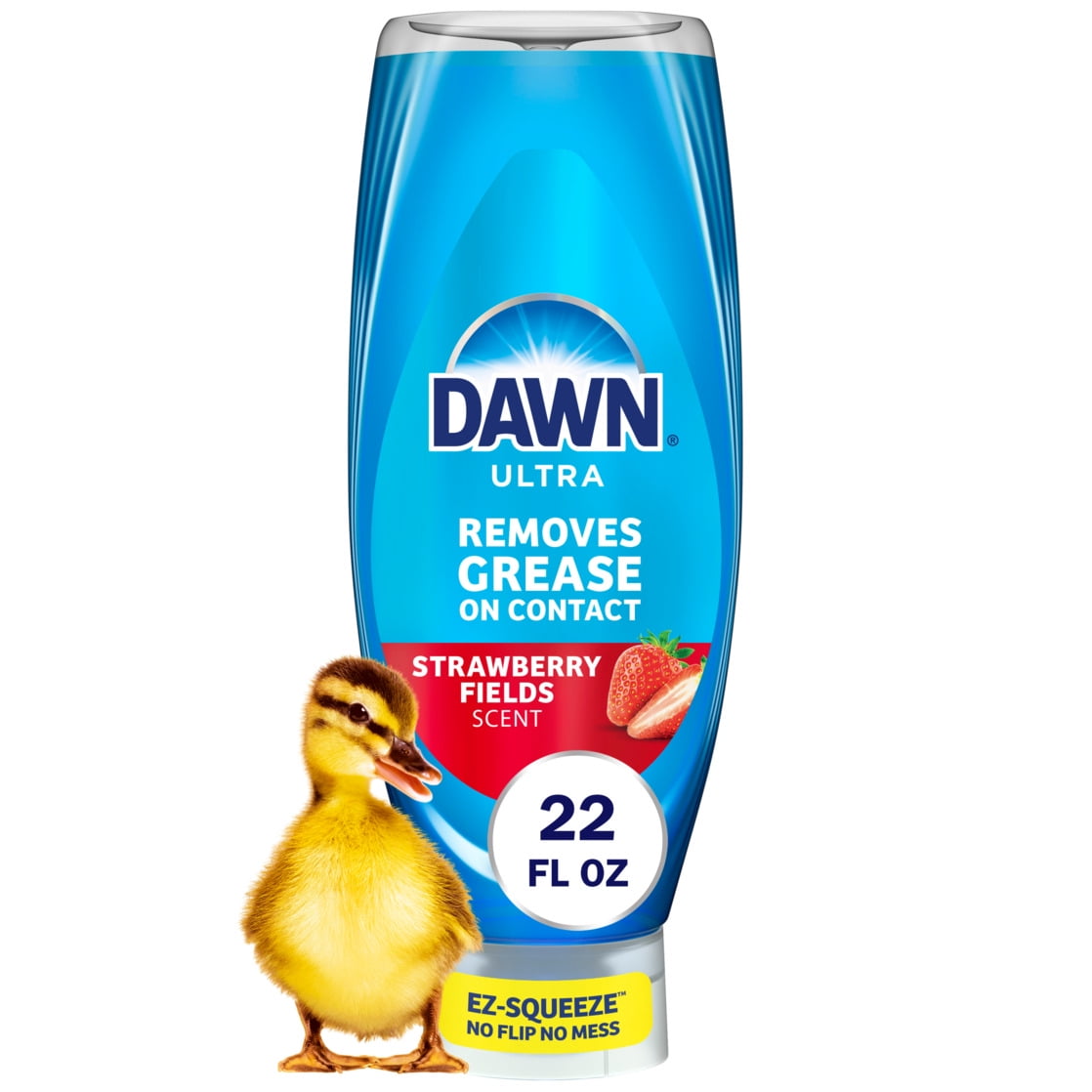 Dawn Ultra - EZ Squeeze Dish Soap, Dishwashing Liquid, Strawberry Fields, 22oz