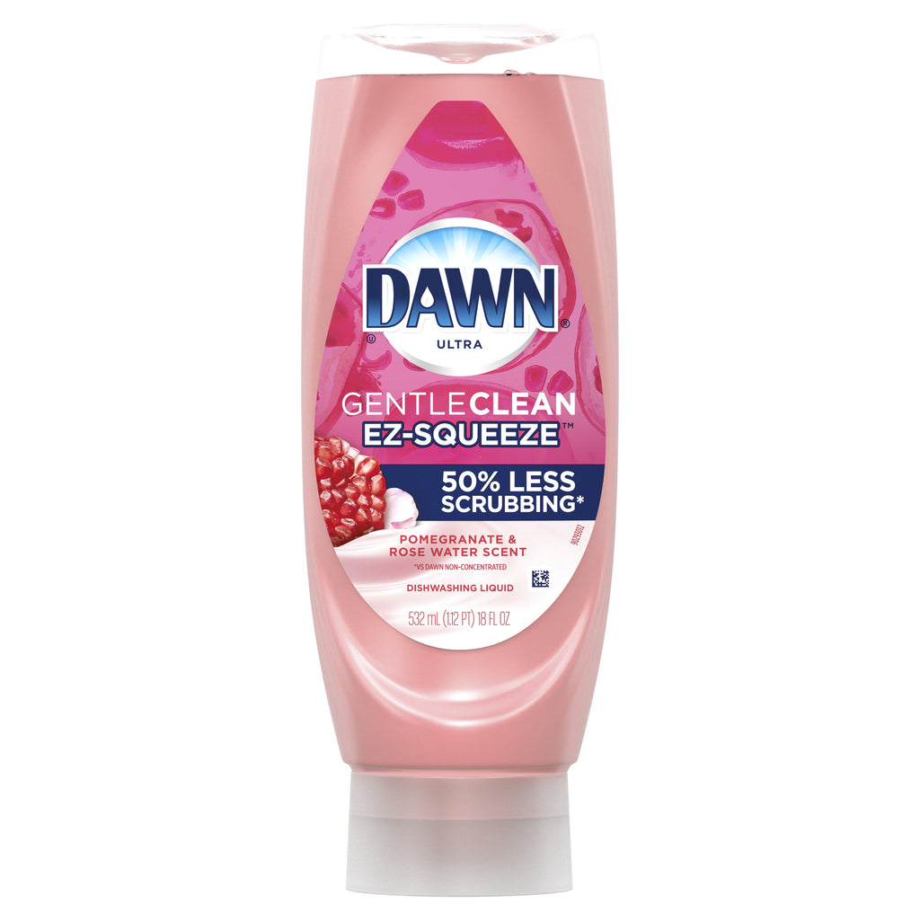 Dawn EZ-Squeeze Dishwashing Liquid Dish Soap - Pomegranate & Rose Water Scent, 18 fl oz