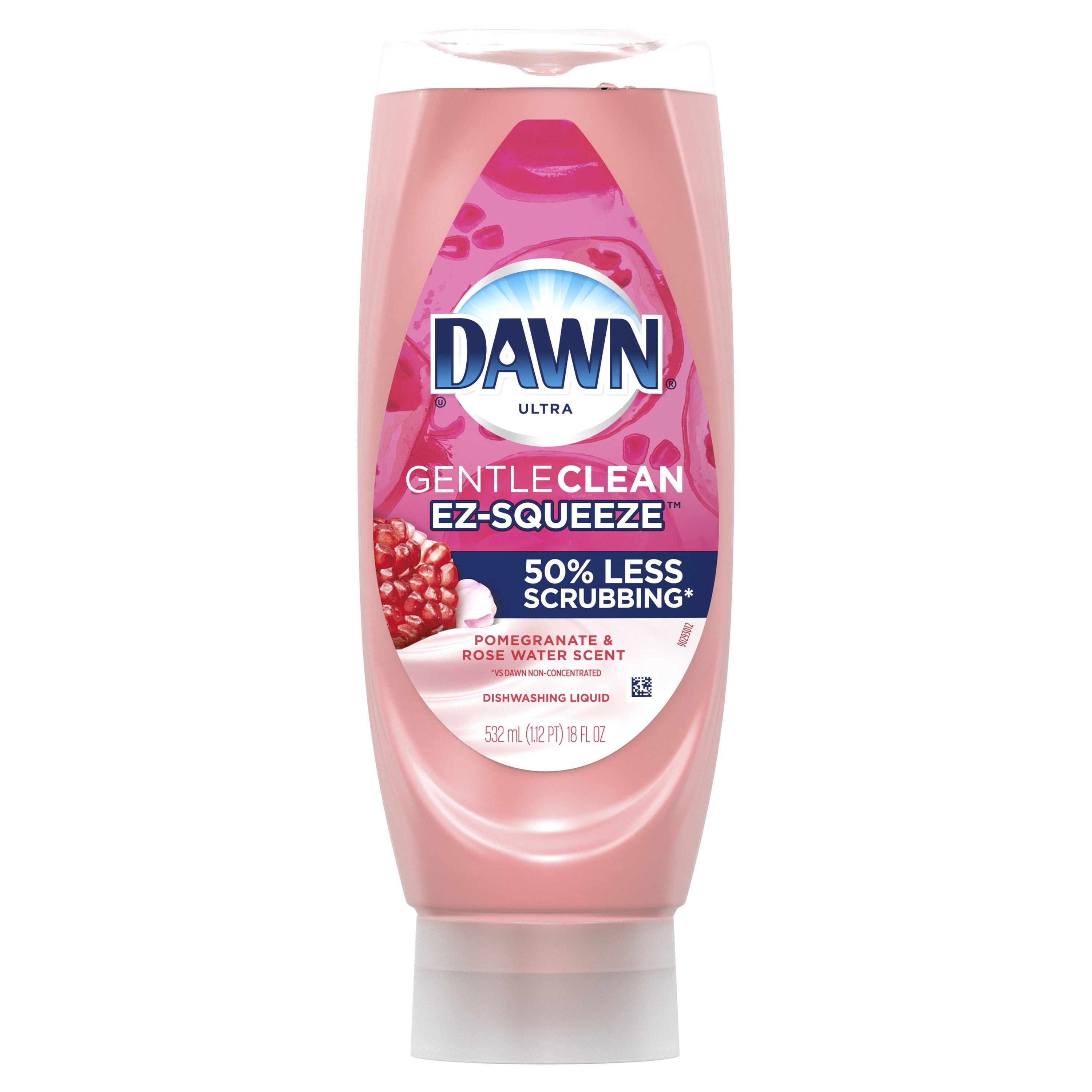 Dawn EZ-Squeeze Dishwashing Liquid Dish Soap - Pomegranate & Rose Water Scent, 18 fl oz