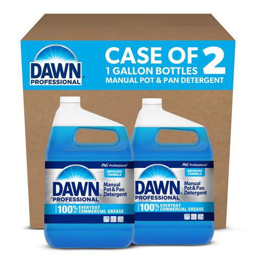 Dawn Manual Pot and Pan Dish Detergent - Original Scent, 1 gal Bottle, 2/Carton