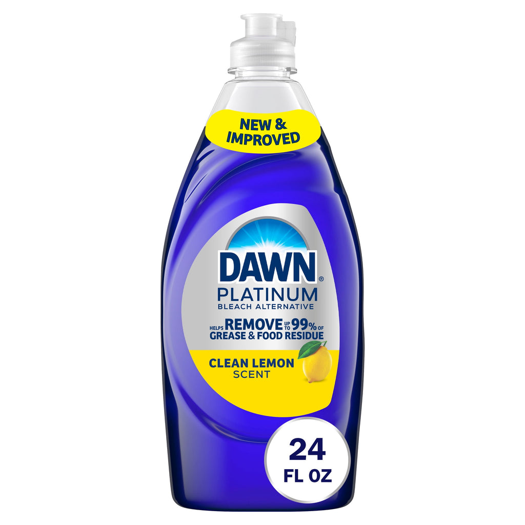 Dawn Platinum Dish Soap Bleach Alternative Clean Lemon - 24oz