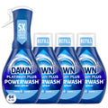 Dawn Powerwash Spray - Dish Soap, Dishwashing Liquid, Fresh, 1 Starter Kit + 3 Refills, 64 Fl Oz