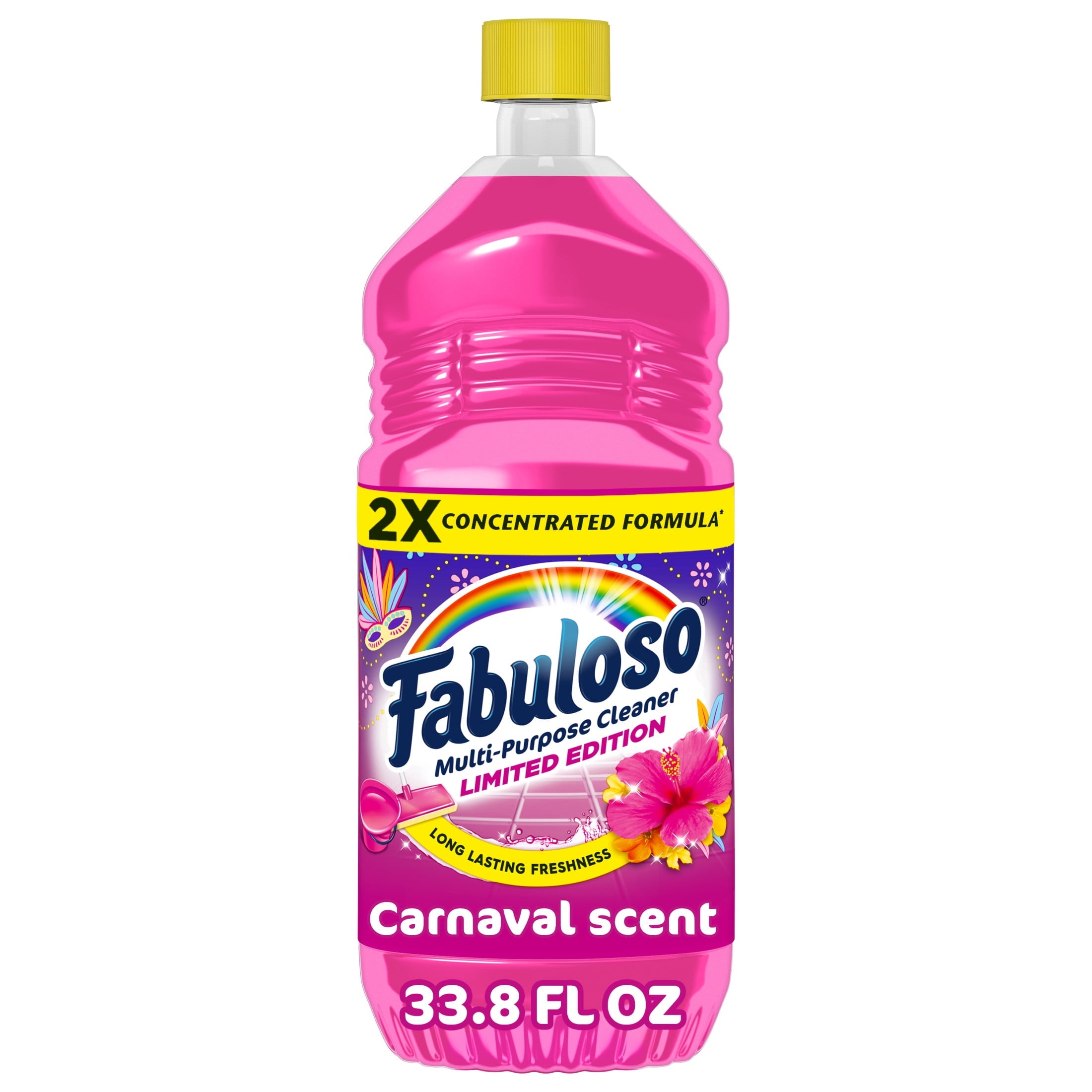 Fabuloso Multi-Purpose Cleaner - 2X Concentrated Formula, Limited Edition, Carnaval Scent, 33.8 fl oz