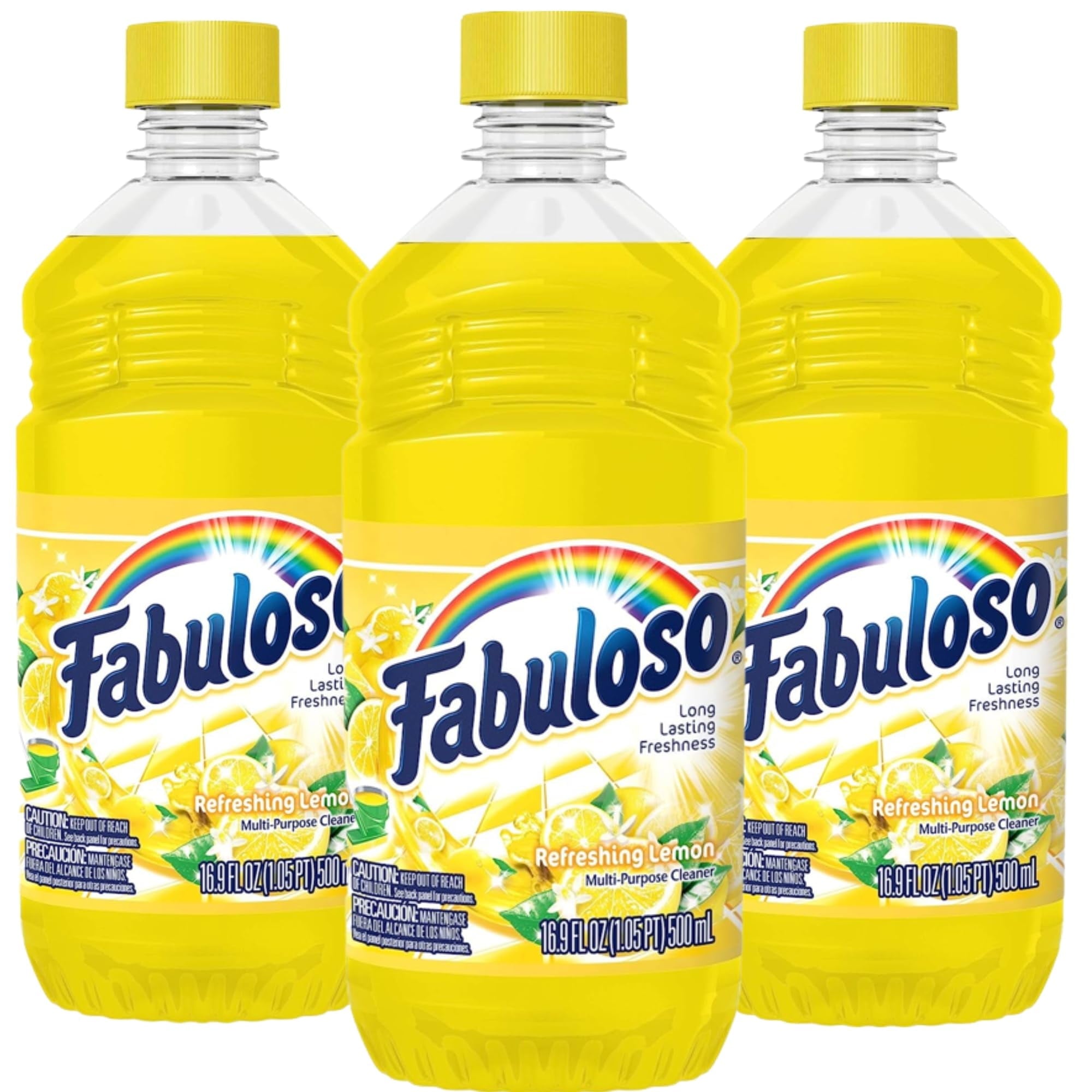 Fabuloso All-Purpose Cleaner Lemon - Fabuloso Floor Cleaner, Multi-Purpose Cleaner (Pack of 3)
