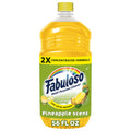 Fabuloso 2X Multi-Purpose Cleaner - No Rinse Floor Cleaner, Long-Lasting Freshness, Pineapple Scent, 56 fl oz