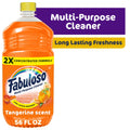 Fabuloso 2X Multi-Purpose Cleaner - No Rinse Floor Cleaner, Tangerine Scent, 56 fl oz
