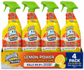Fantastik Scrubbing Bubbles Lemon Power All-Purpose Cleaner Spray - 32 fl oz Bottles, Kills 99.9% of Bacteria & Germs, Pack of 4