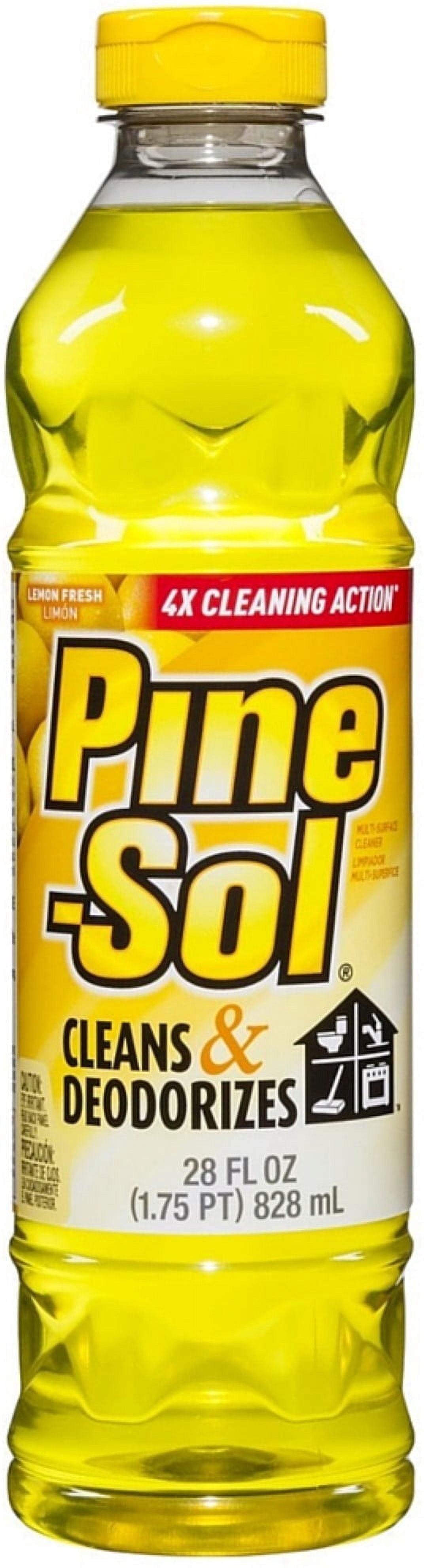 Pine-Sol Multi-Surface Cleaner & Deodorizer Liquid - Lemon Fresh, 28 fl oz (3 Pack) (Bundle)