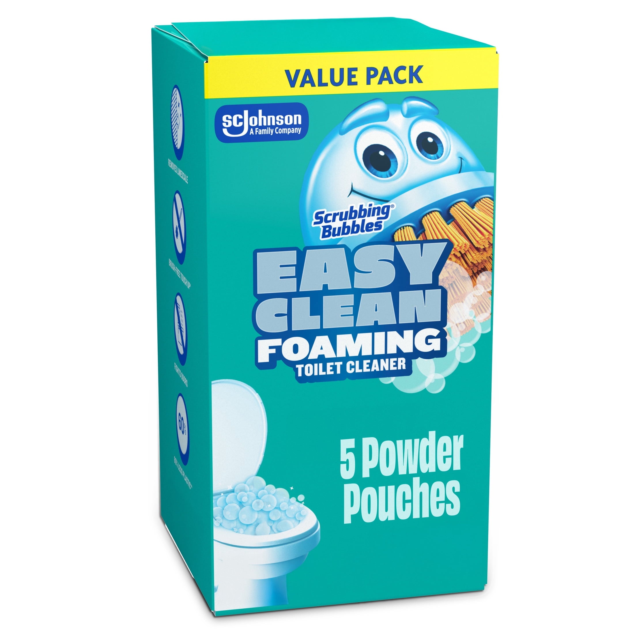SCRUBBING BUBBLES® EASY CLEAN FOAMING TOILET CLEANER 5 Count 100G/4US