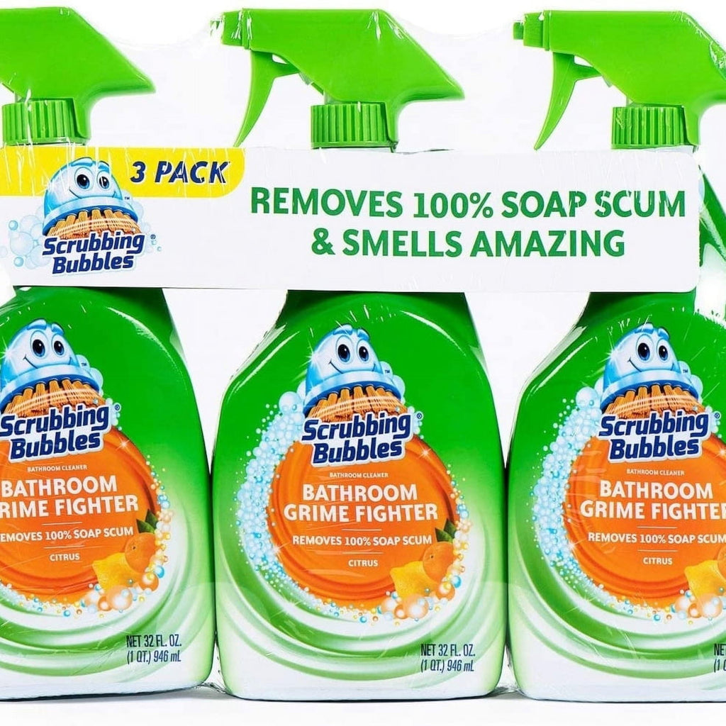 Scrubbing Bubbles Bathroom Grime Fighter Spray - Citrus (32 oz, 3 Count.)