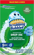 Scrubbing Bubbles Drop-Ins Toilet Cleaning Tablets - Toilet Bowl Stain Remover, 5 Count