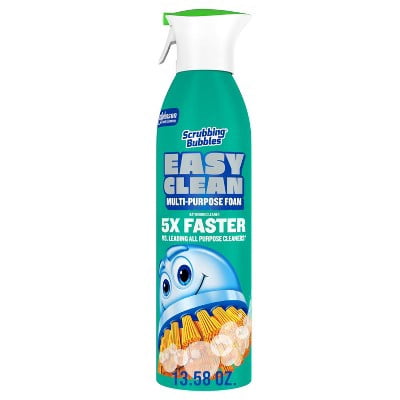 Scrubbing Bubbles Easy Clean Multi-Purpose Bathroom Foam Cleaner Aerosol - 13.58oz: Phosphorus-Free - For Shower and Toilet, Chrome and Porcelain Safe