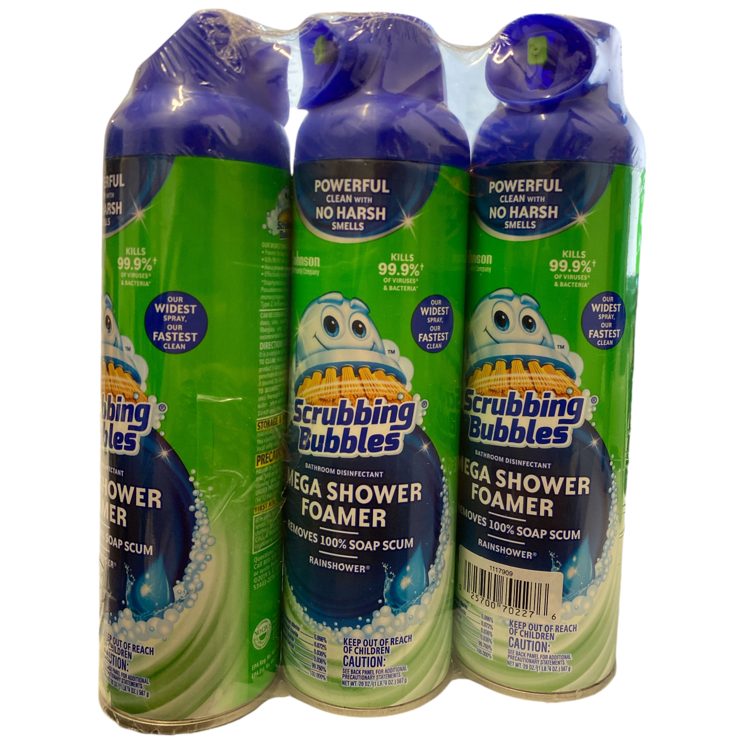 Scrubbing Bubbles Mega Shower Foamer Bathroom Cleaner 20 Ounce (Pack of 3)