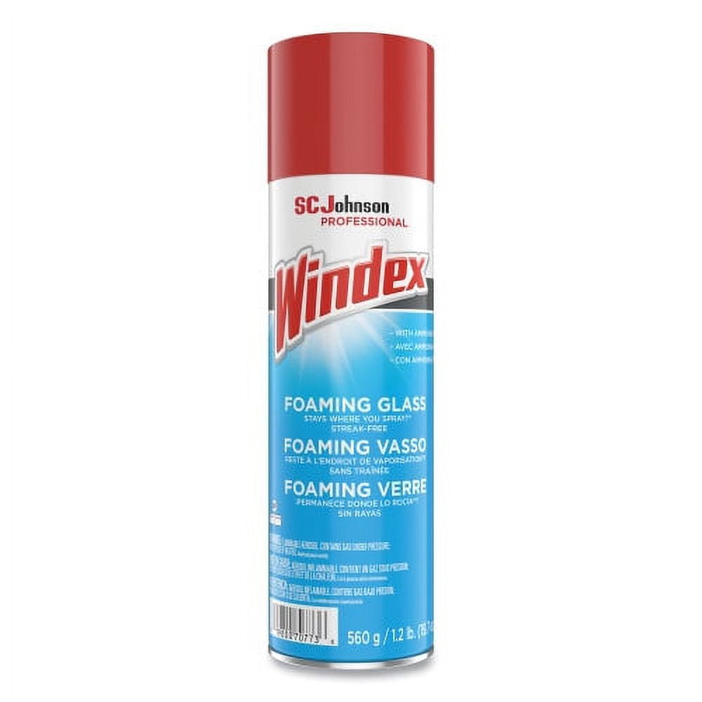 Windex Foaming Glass Cleaner - Fresh, 20 oz Aerosol Spray, Each
