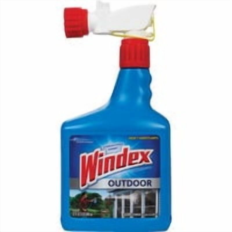 Windex Outdoor Glass & Patio Concentrated Cleaner - Outdoor Glass Cleaner - 2 Count - 32 Fl Oz — Household & Commercial Use, Effective Formula