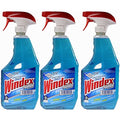 Windex Powerized Glass Cleaner With Ammonia-D - 32 Oz. Trigger Spray Bottle (Pack Of 3)