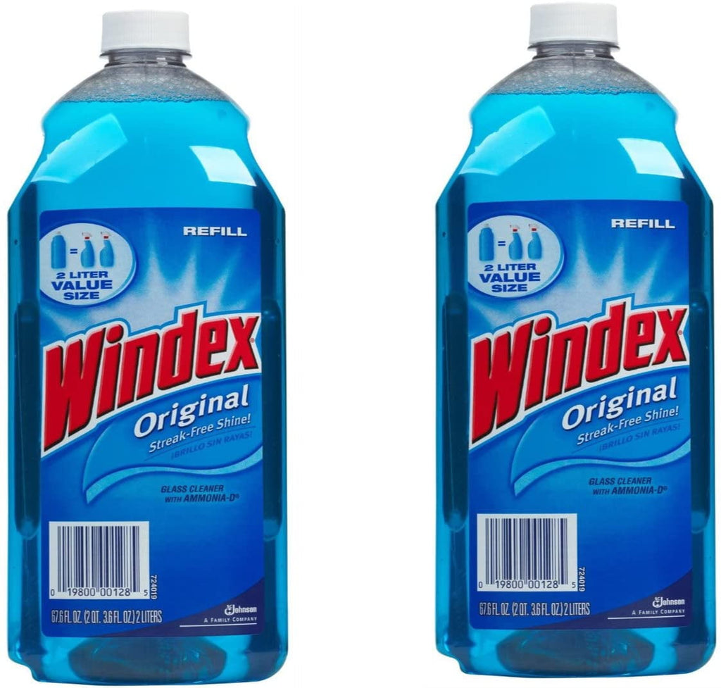 2-pack Windex Glass Cleaner Original - Ammonia-D Spray - 2 Pack - 67.6 oz — Household & Commercial Use, Effective Formula