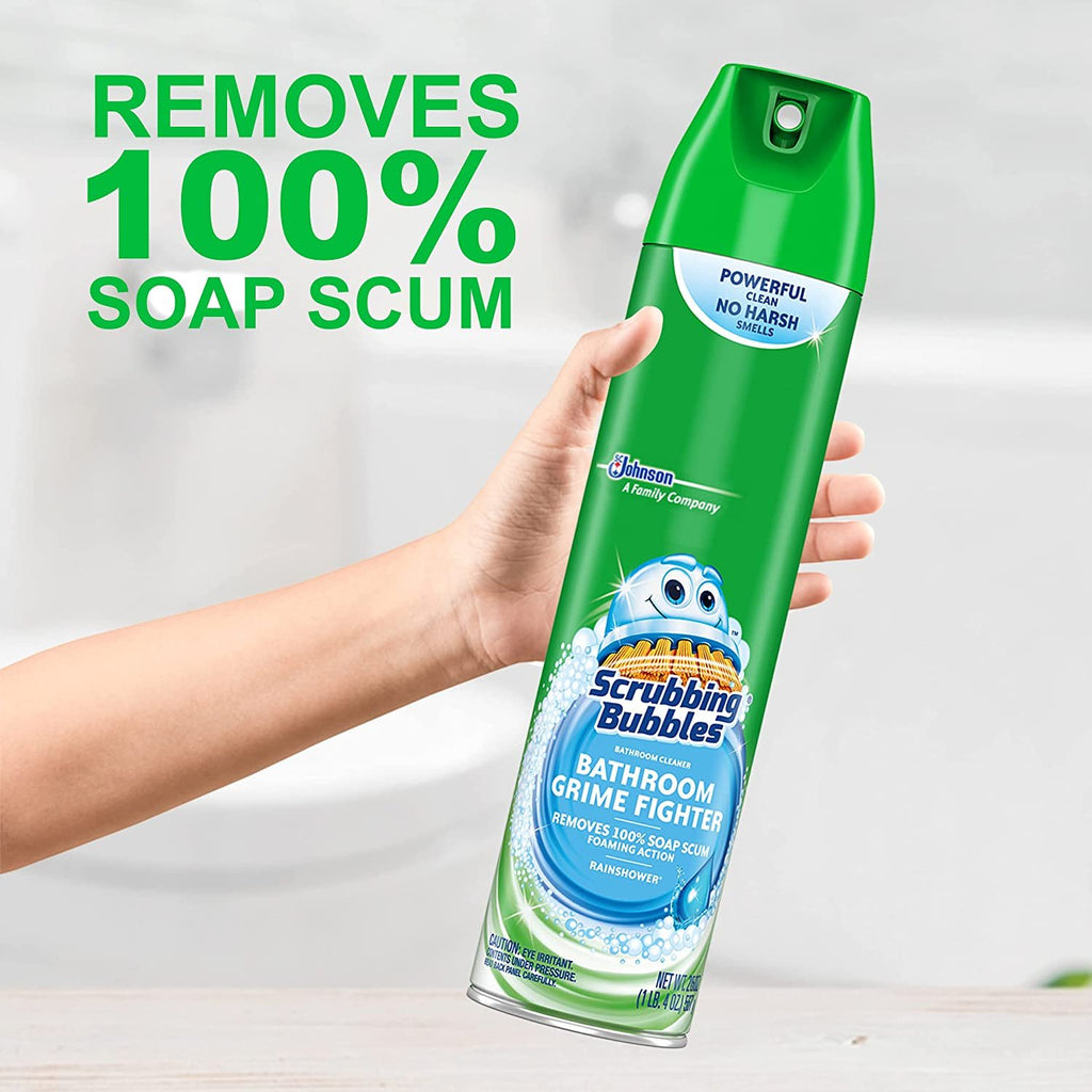 The Award Box Scrubbing Bubbles Bathroom Grime Fighter Rainshower 25 oz - 3 Pack