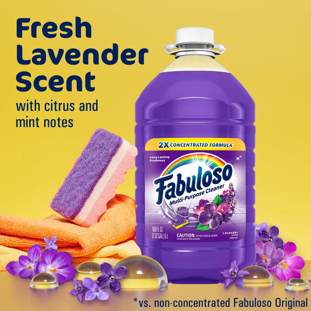 Fabuloso Multi Surface All-Purpose Floor Cleaner - Lavender Scent, 169 fl oz