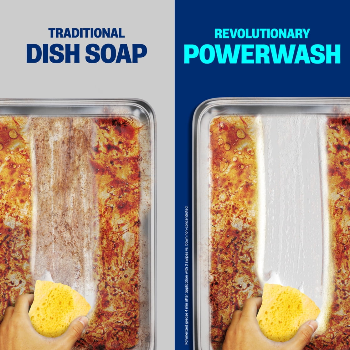 Dawn Powerwash Spray - Dish Soap, Dishwashing Liquid, Free & Clear, 1 Starter Kit, 16 Fl Oz - 3-Pack