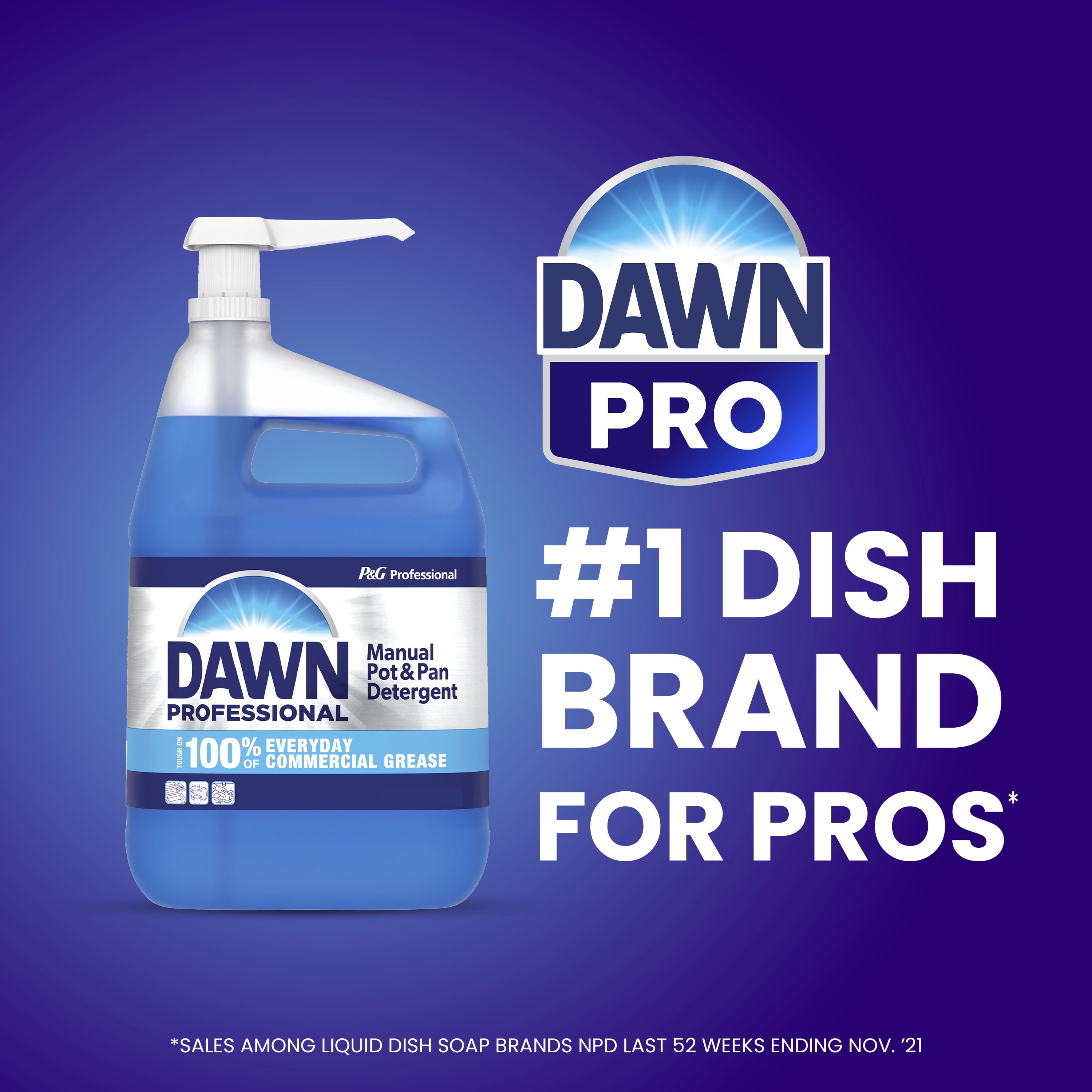 Dawn Professional Heavy Duty Manual Pot and Pan Dish Soap Detergent Original - 38 Fluid Ounces