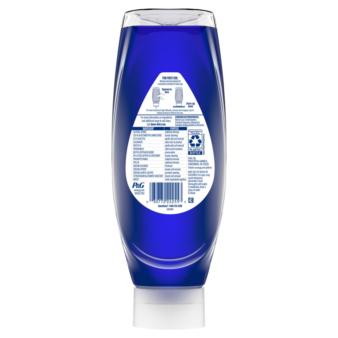 Dawn Platinum EZ Squueze Dish Soap Wild Jasmine