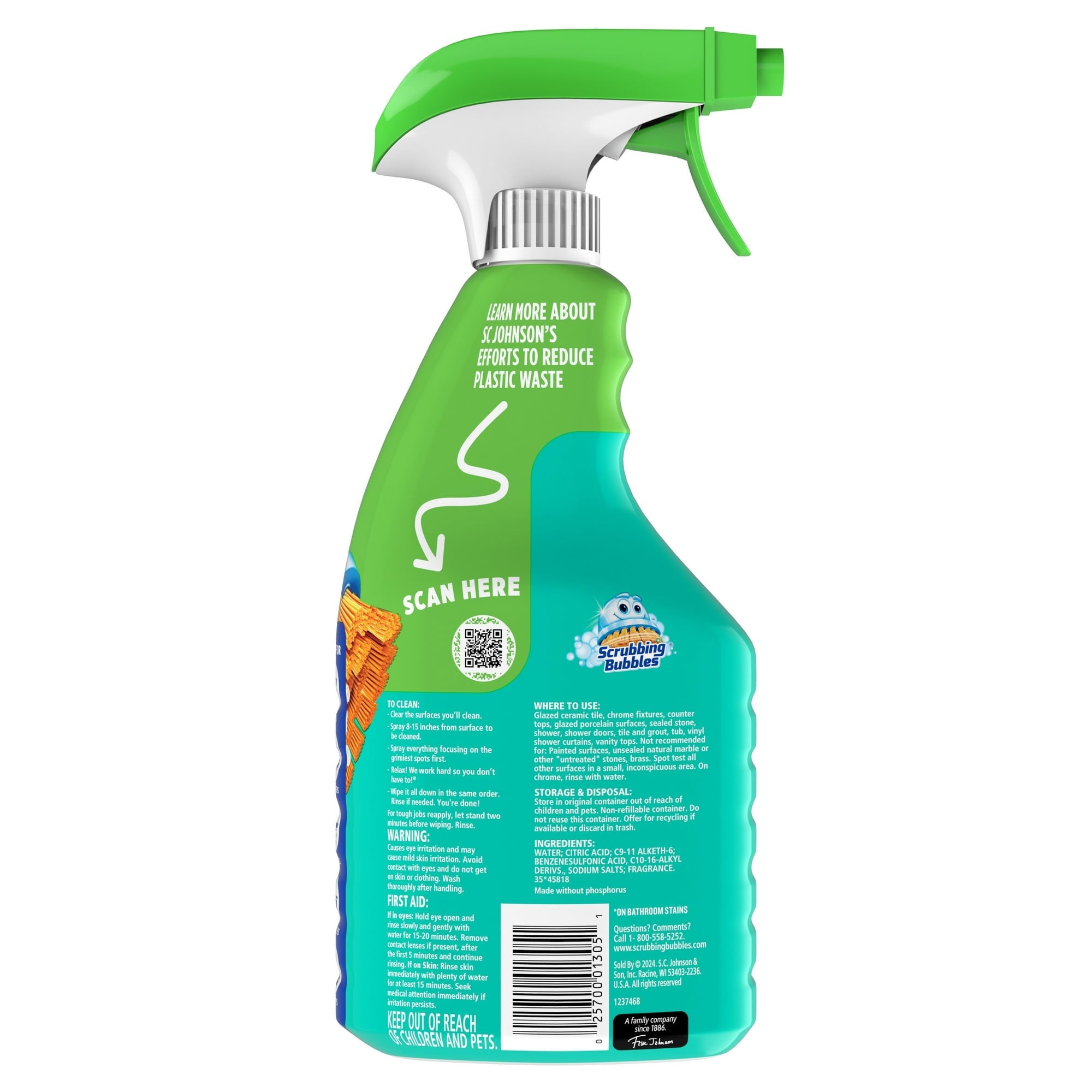 Scrubbing Bubbles Easy Clean Multi-Purpose Cleaner - Trigger Sprayer, 32 oz - 3 Pack