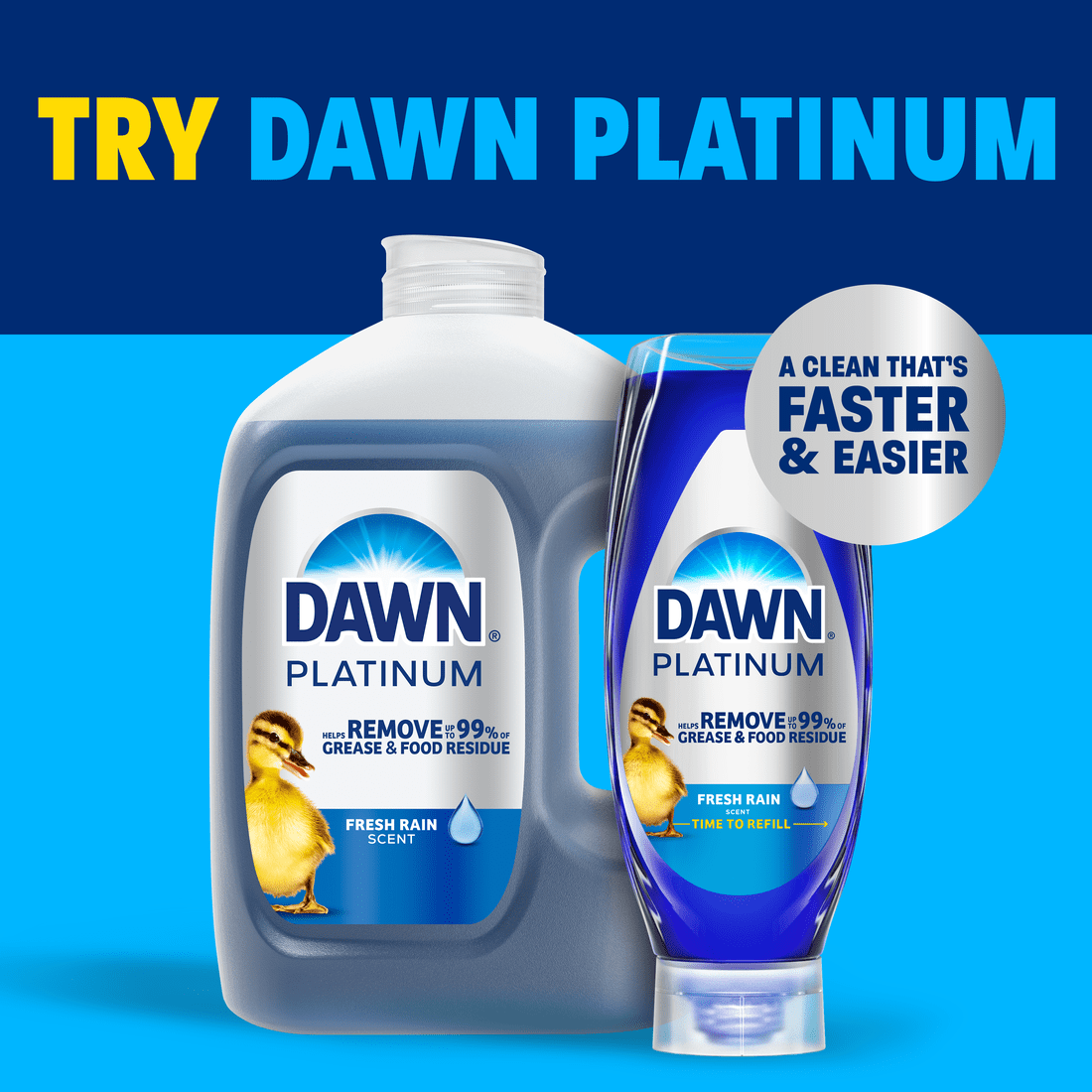 Dawn Platinum Advanced Power Liquid Dish Soap 90 fl oz
