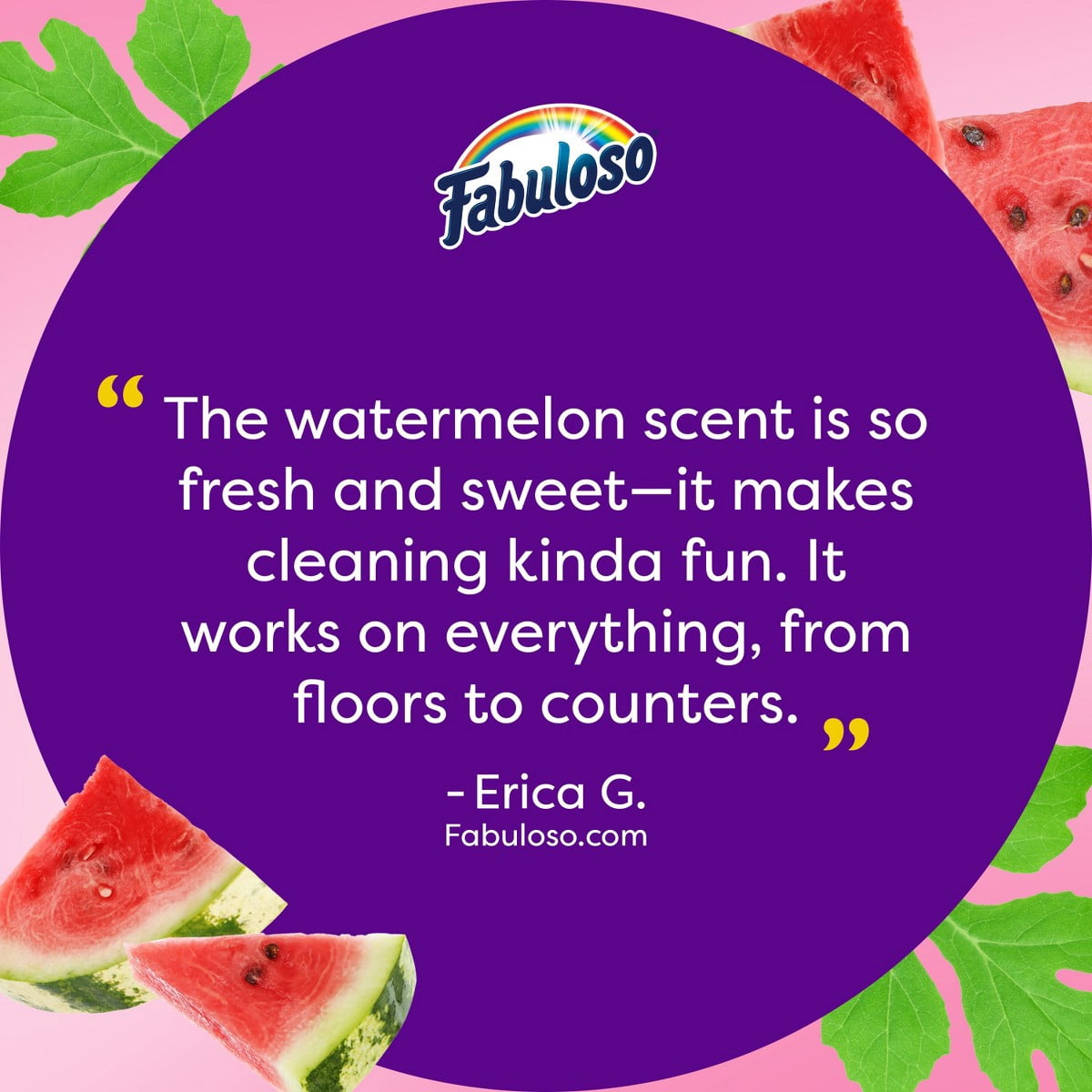 Fabuloso Watermelon Multi-Purpose Cleaner 2X Concentrated Formula Floor Cleaner - 56oz