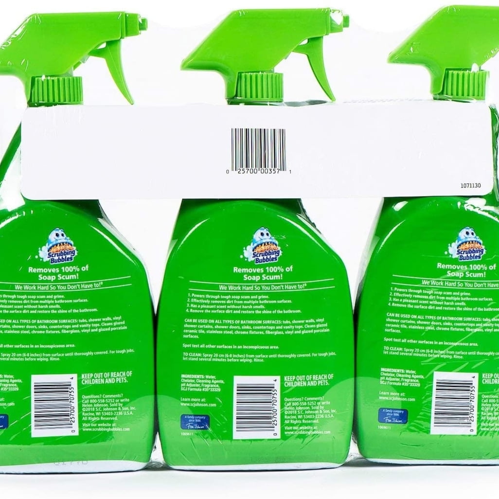 Scrubbing Bubbles Bathroom Grime Fighter Spray - Citrus (32 oz, 3 Count.)