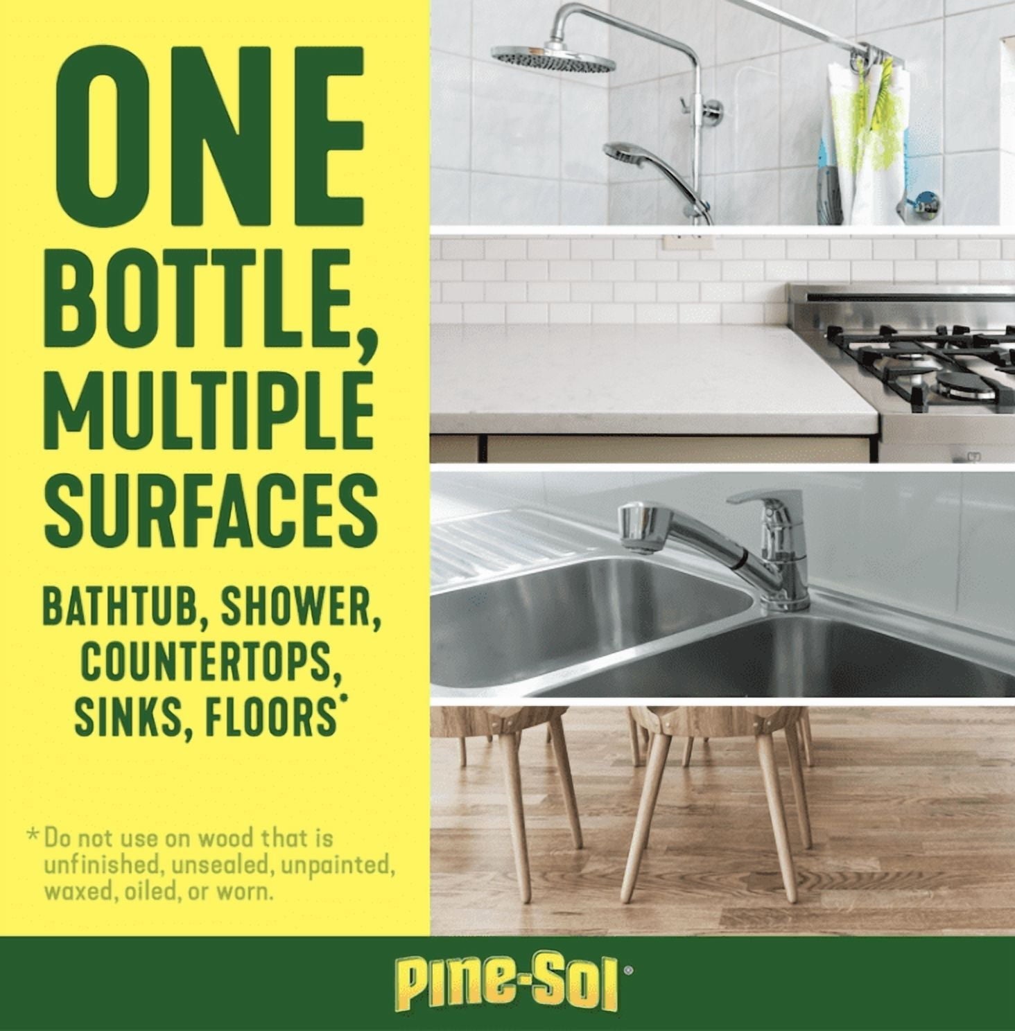 2 pack bottles Pine-Sol Mandarin Sunrise Multi-Surface Cleaner ( 28 oz x 2 )