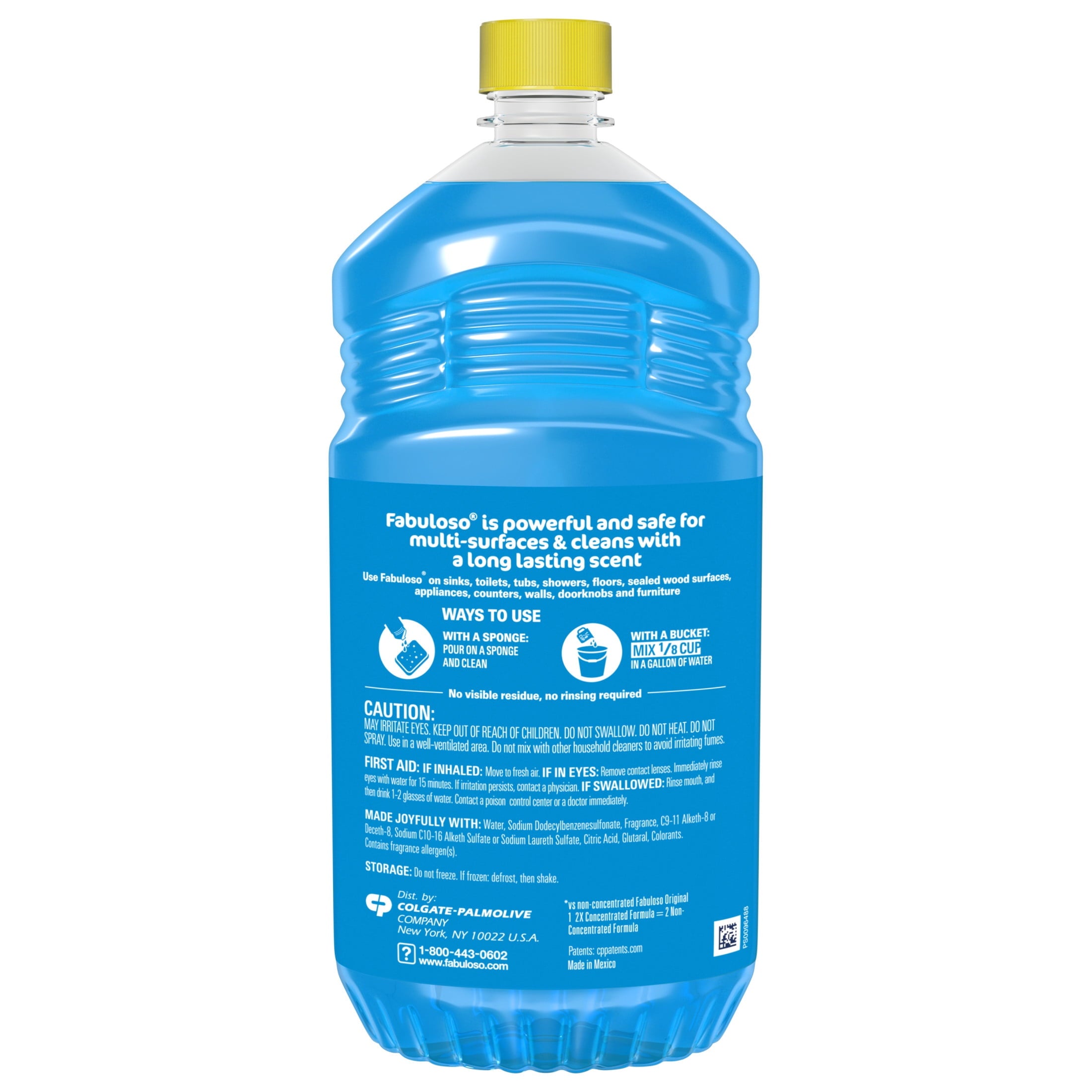Fabuloso 2X Multi-Purpose Cleaner - No Rinse Floor Cleaner, Tropical Spring Scent, 56 fl oz